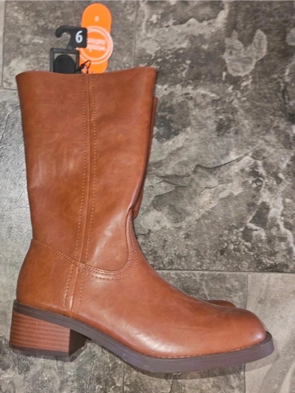Wonder Nation Girls Tall Riding Boots in Brown-- Size 6-- NWT